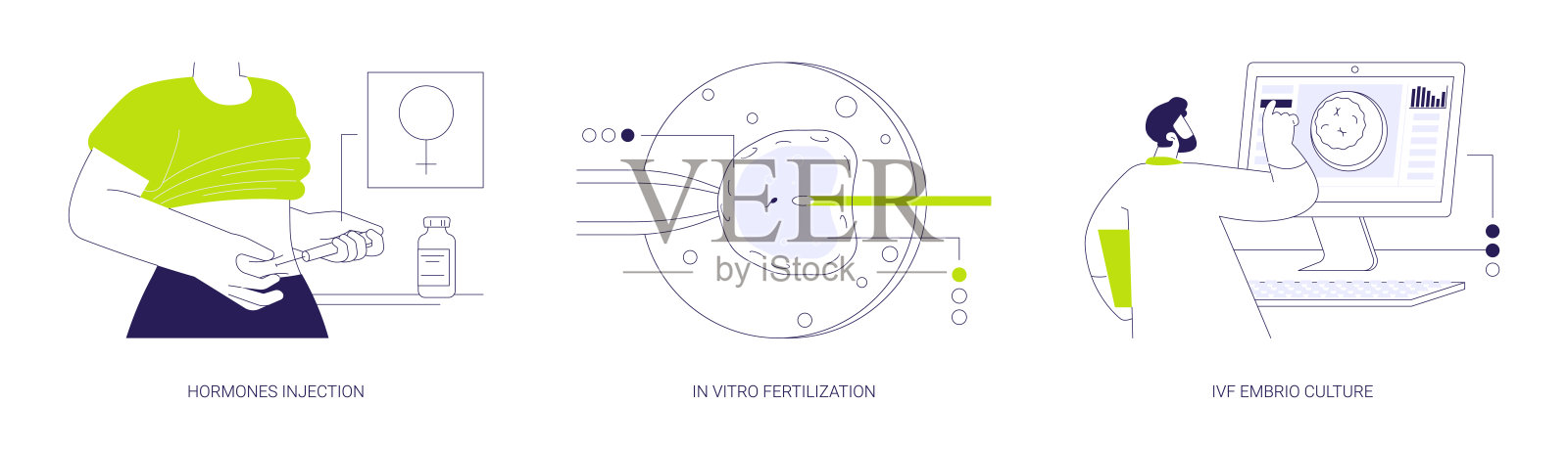 技术抽象概念矢量插图。插画图片素材