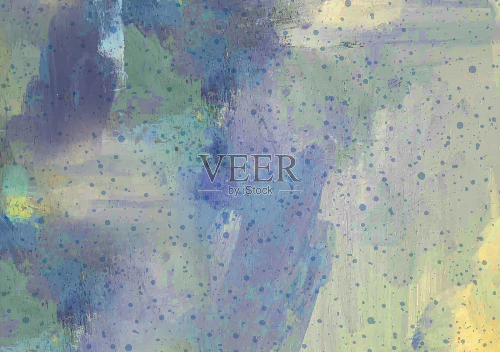 垃圾画笔画艺术背景蓝色插画图片素材