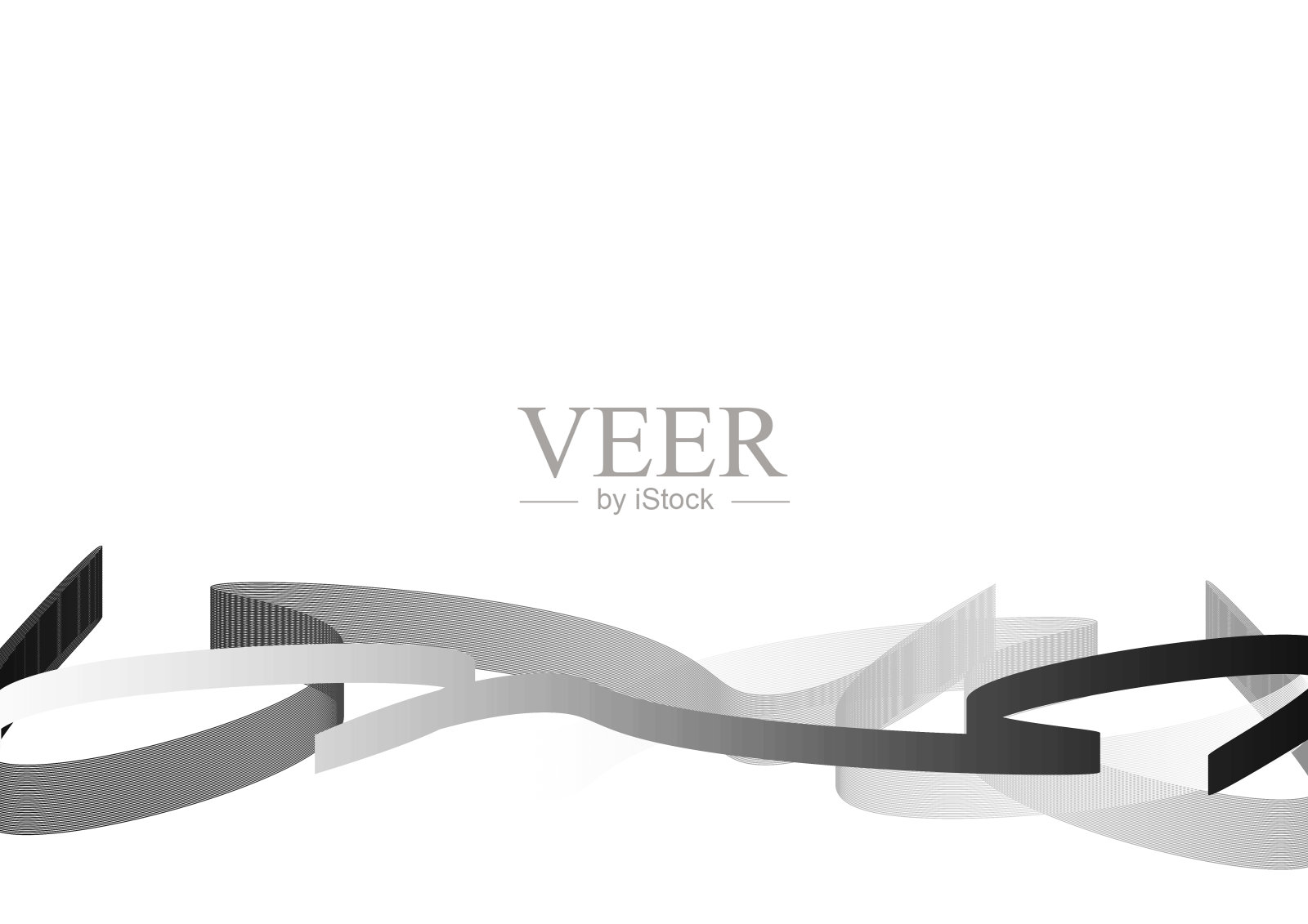 灰色曲线抽象背景插图插画图片素材