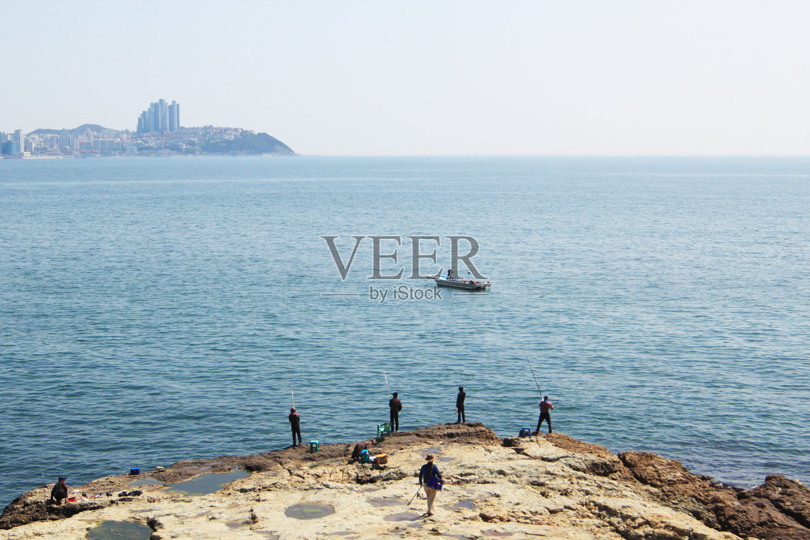 蓝天碧海的景色照片摄影图片