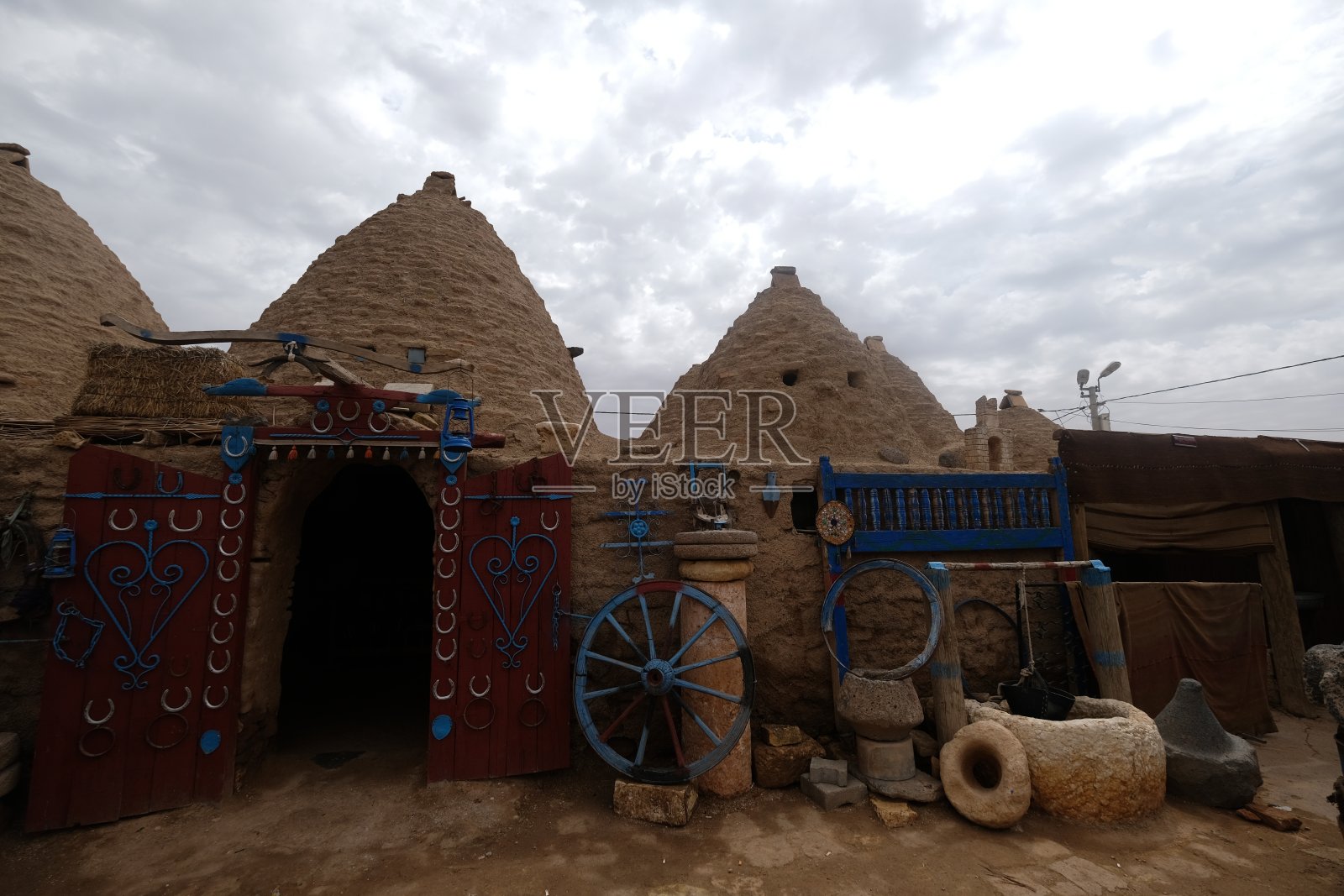 土耳其乌尔法哈兰的古代景观照片摄影图片