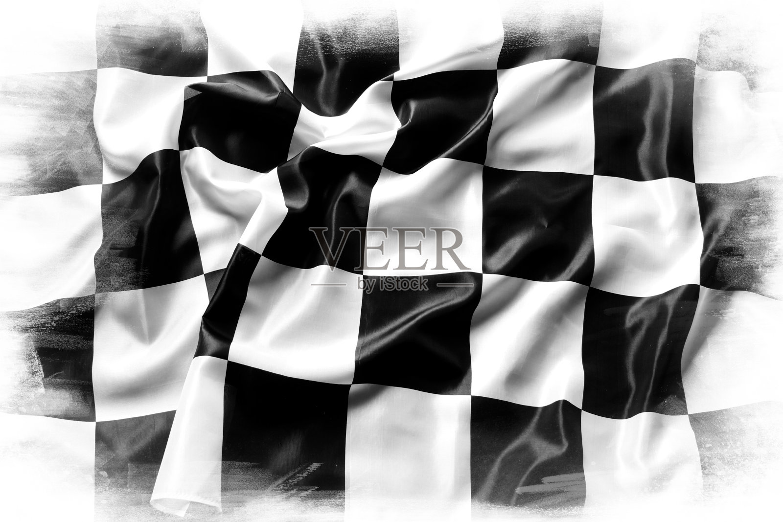 白色的方格赛旗照片摄影图片