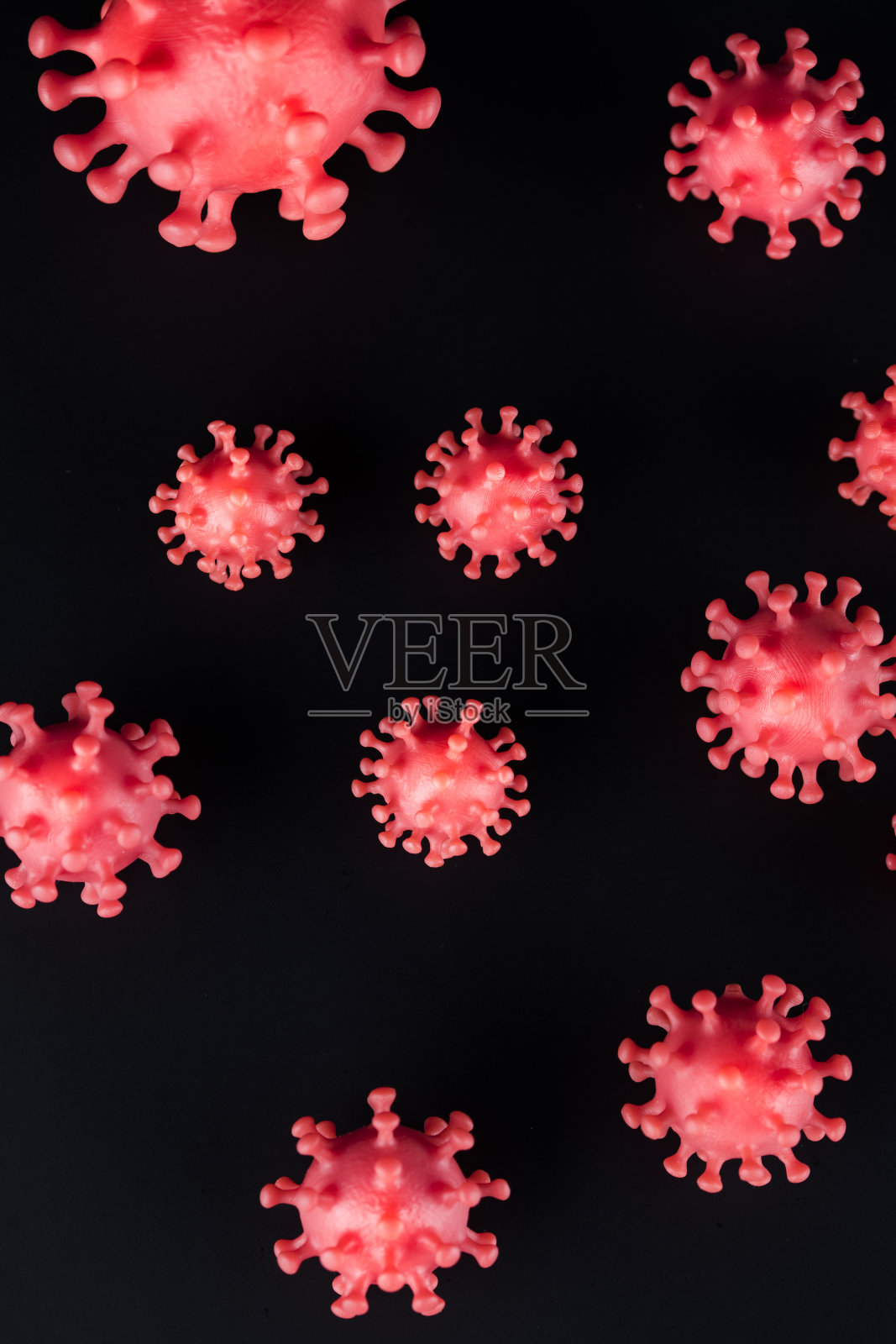 病毒特写，冠状病毒概念照片摄影图片