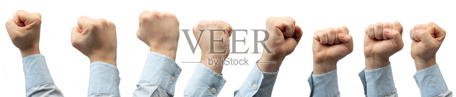举手握拳不同看法照片摄影图片