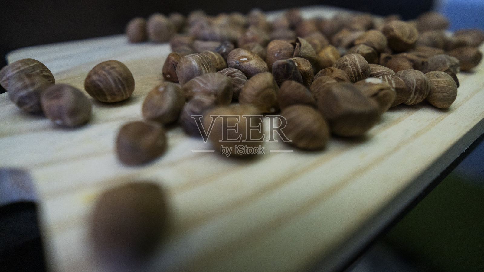 一种类似可可的坚果，巧克力的果实照片摄影图片