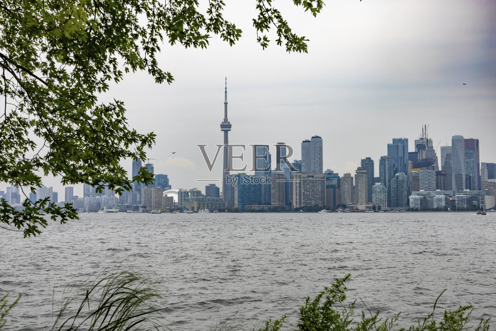 多伦多天际线从阿尔冈昆岛照片摄影图片
