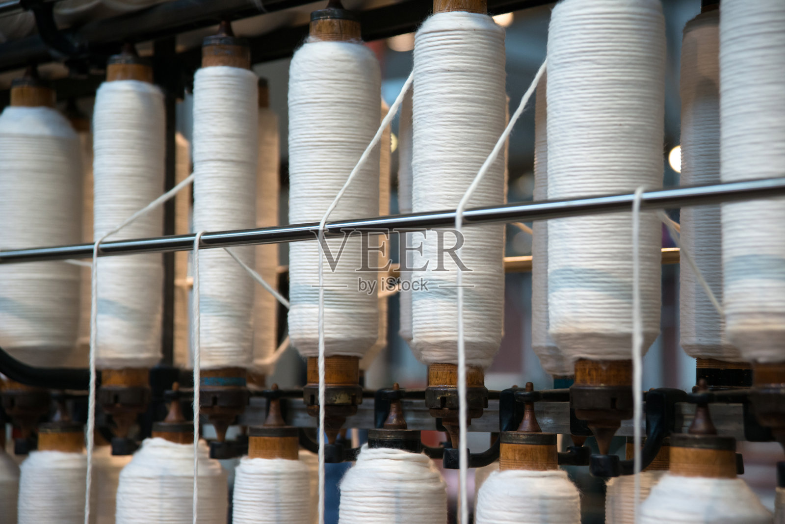 纺织工业的棉线制造照片摄影图片