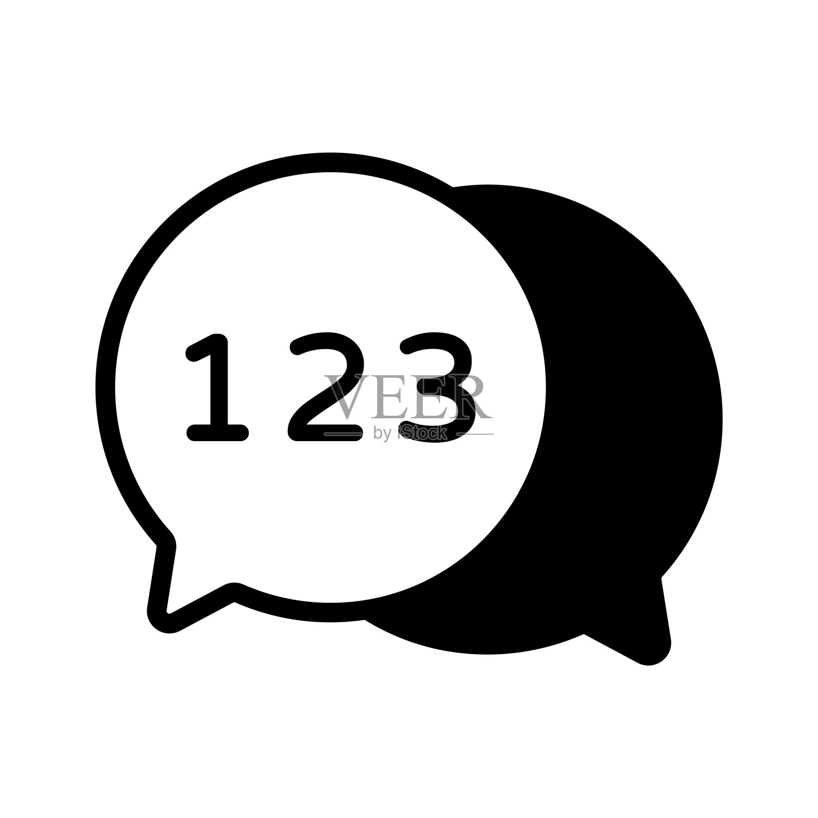 聊天泡泡插画图片素材