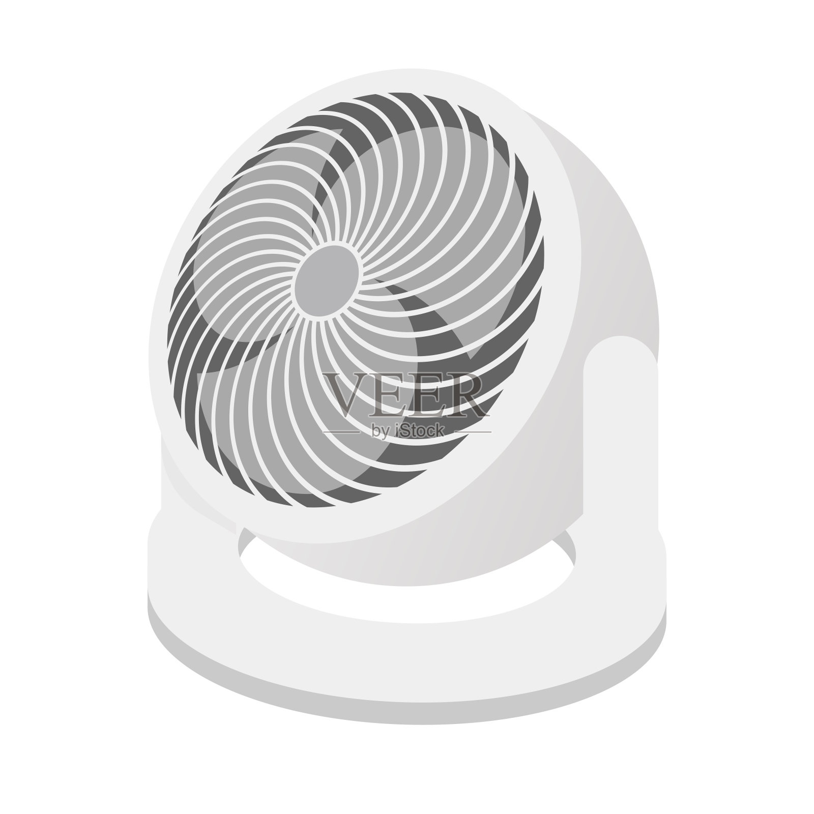 空气循环器图标。空气循环装置。向量。插画图片素材