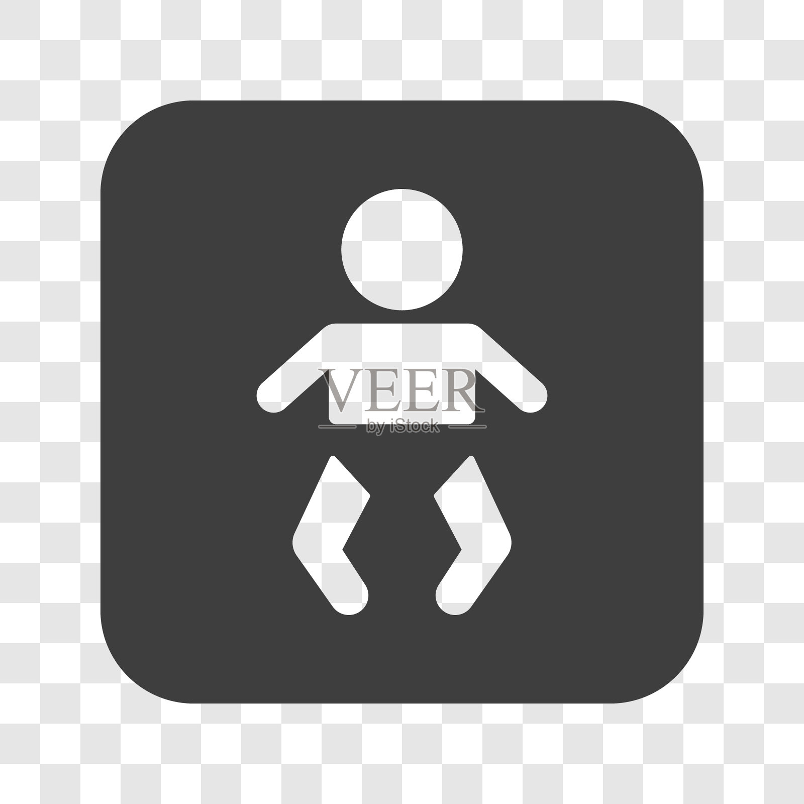 白色背景上的婴儿图标插画图片素材