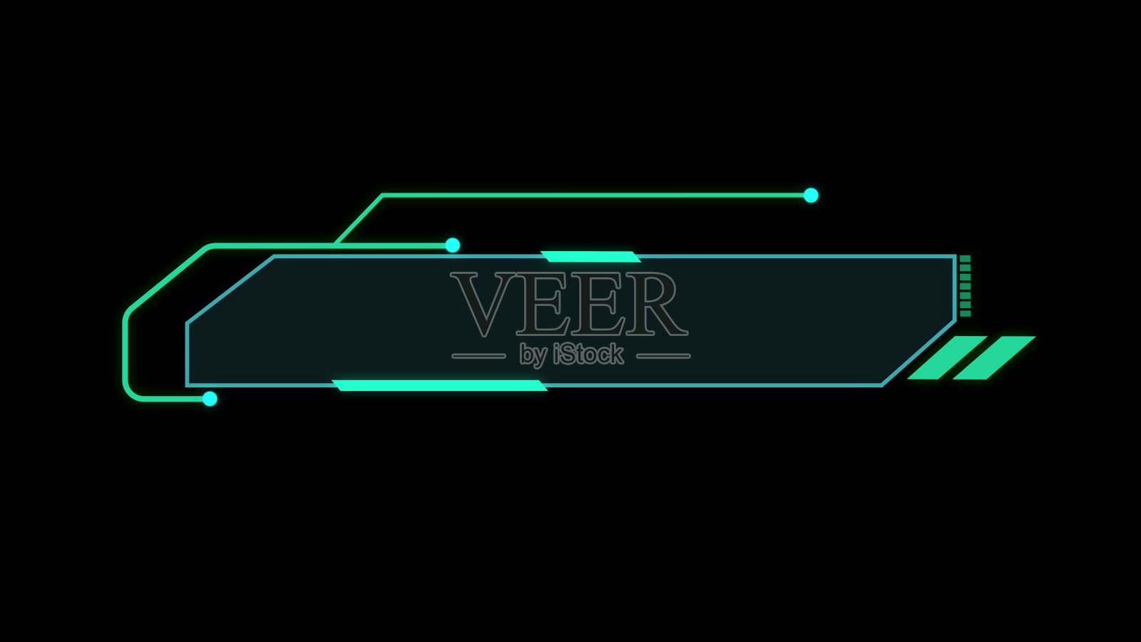 摘要高科技HUD科幻显示界面框架数字技术。插画图片素材