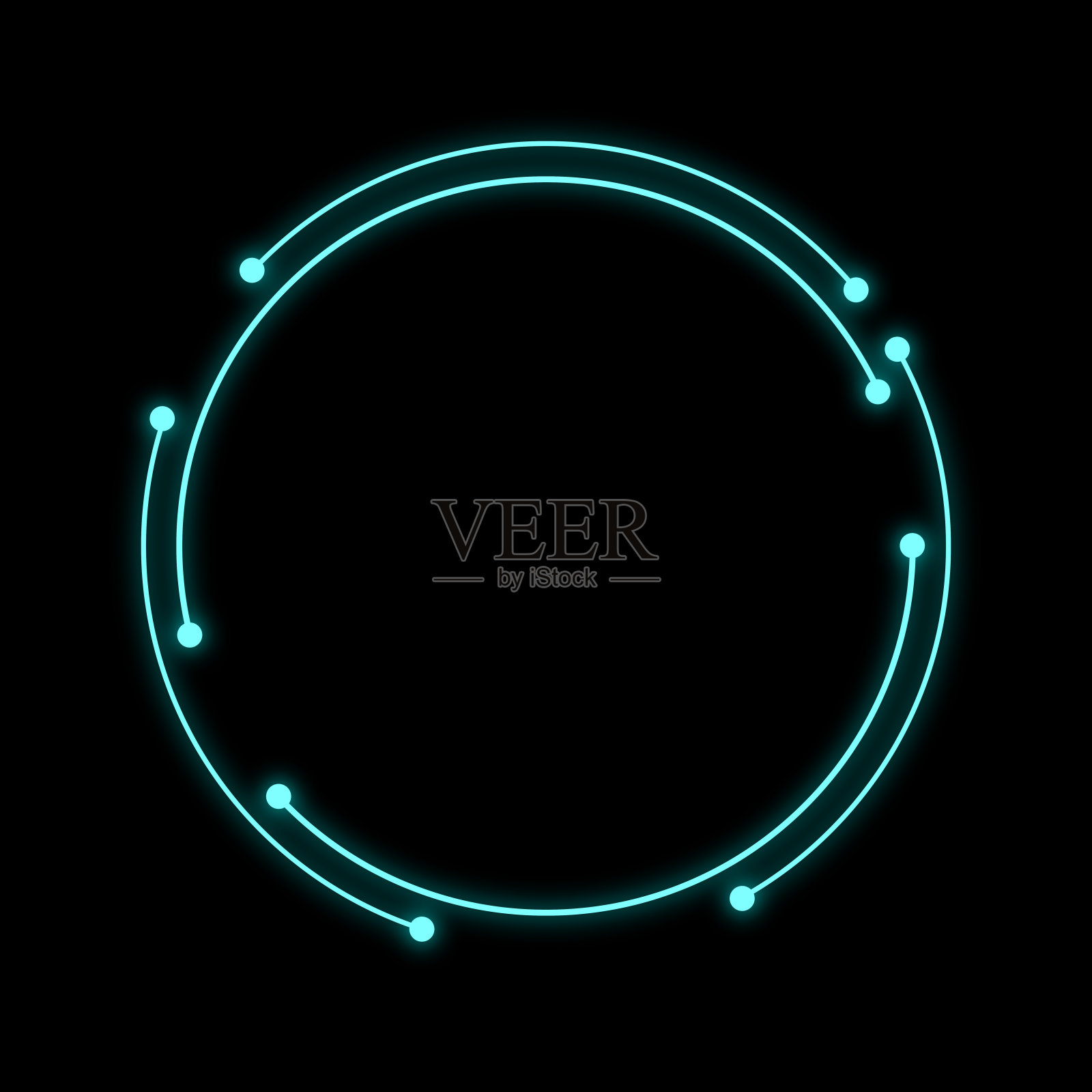 HUD科幻显示信息图插画图片素材