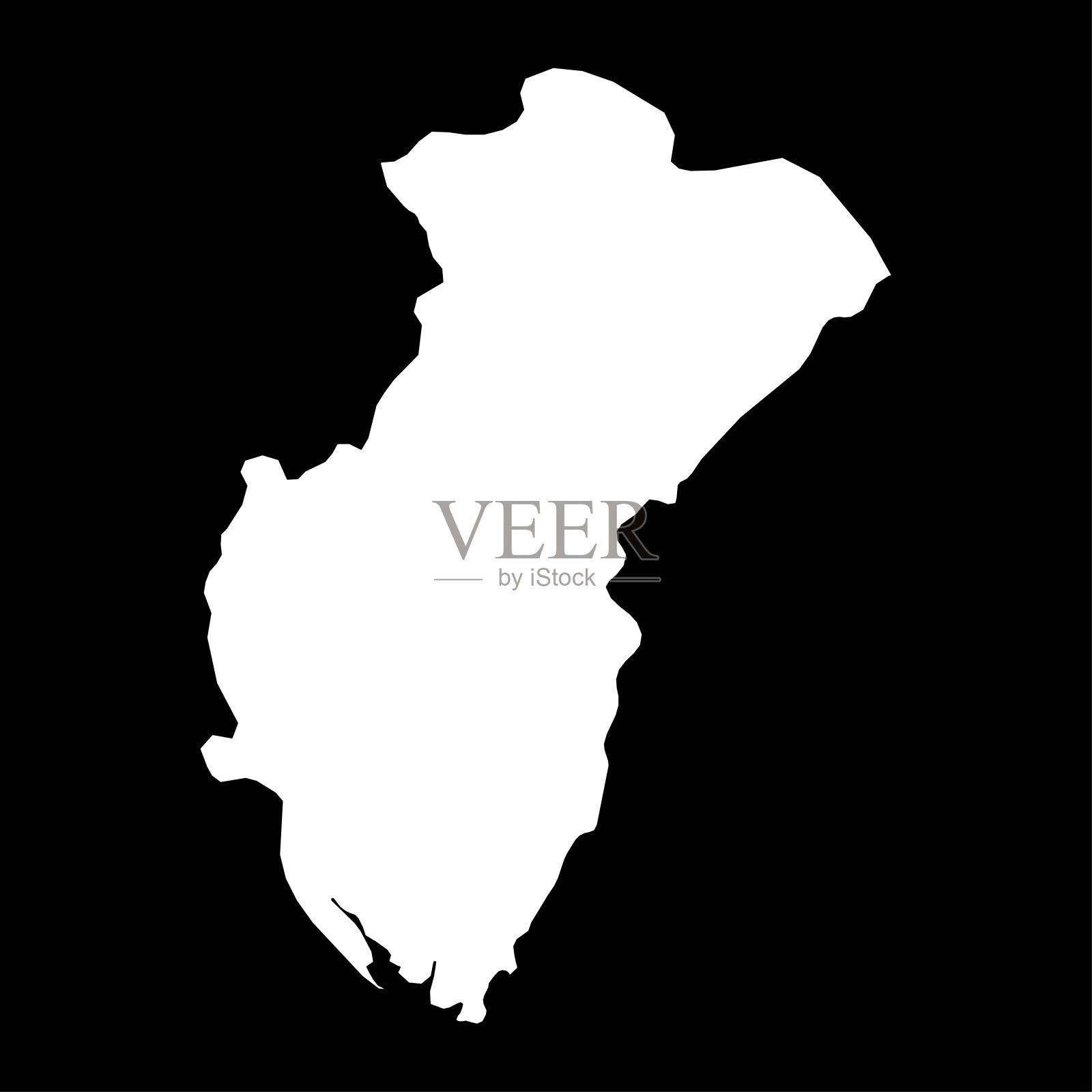 克罗斯河州地图，尼日利亚国家的行政区划。矢量插图。插画图片素材