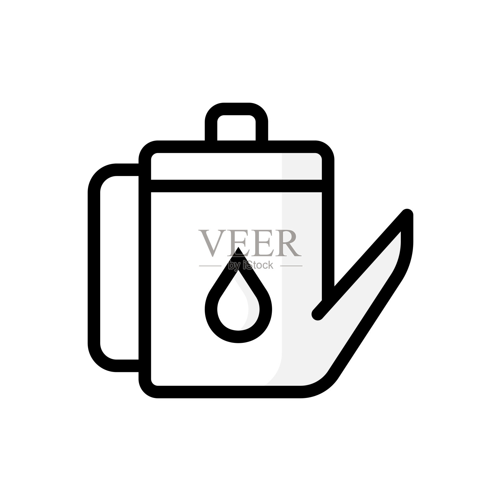 油路图标。可编辑的笔画图标。插画图片素材