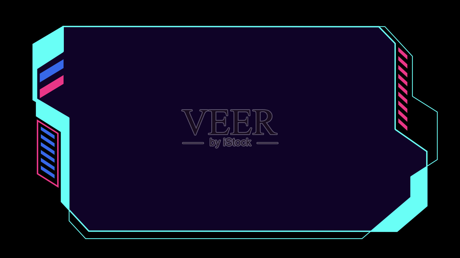 摘要显示高科技HUD技术插画图片素材