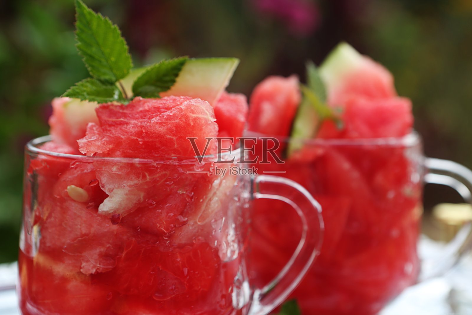 西瓜奶昔照片摄影图片