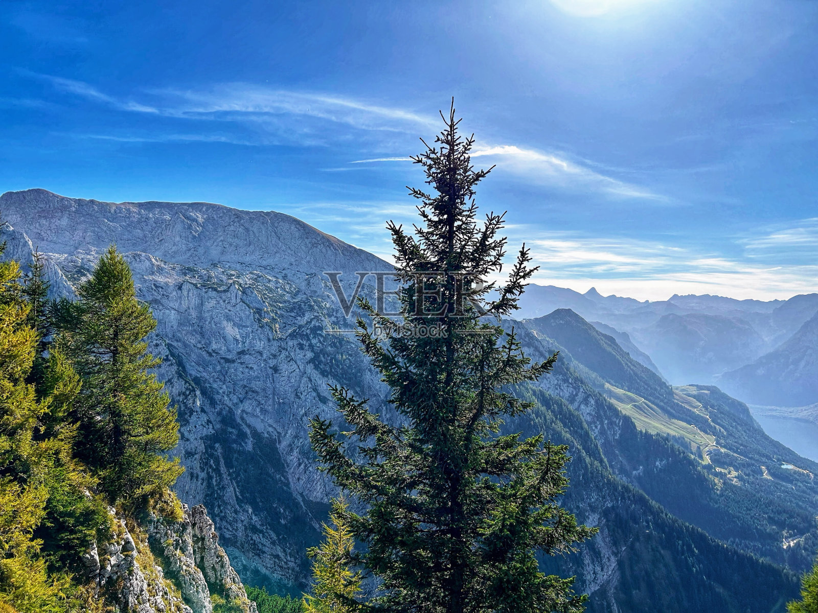 贝希特斯加登雄伟的高山景观照片摄影图片