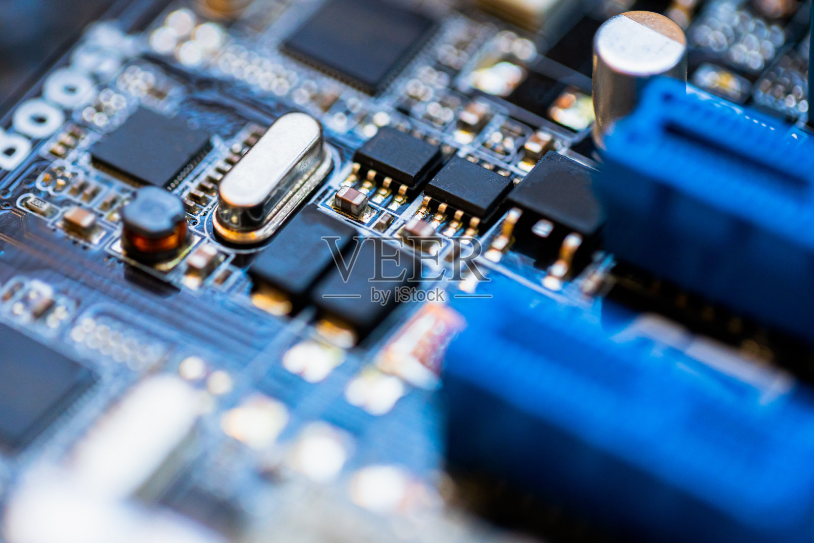 电脑芯片特写照片摄影图片