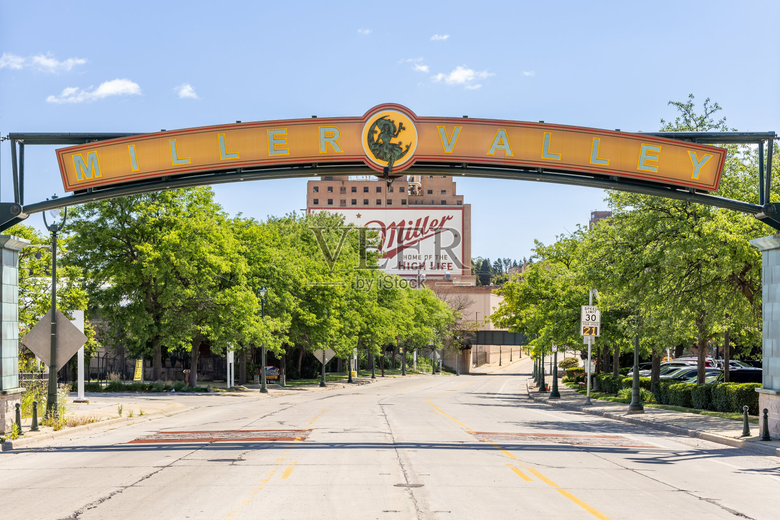 米勒酿酒公司，由莫尔森库尔斯拥有，在密尔沃基，威斯康星州。照片摄影图片