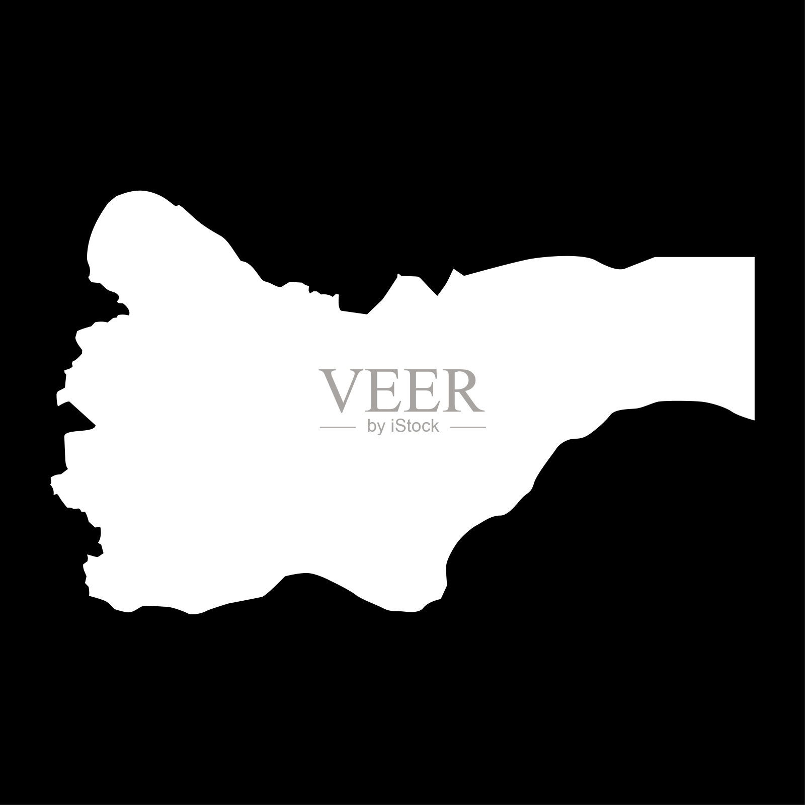 萨达省，也门的行政区划。矢量插图。插画图片素材