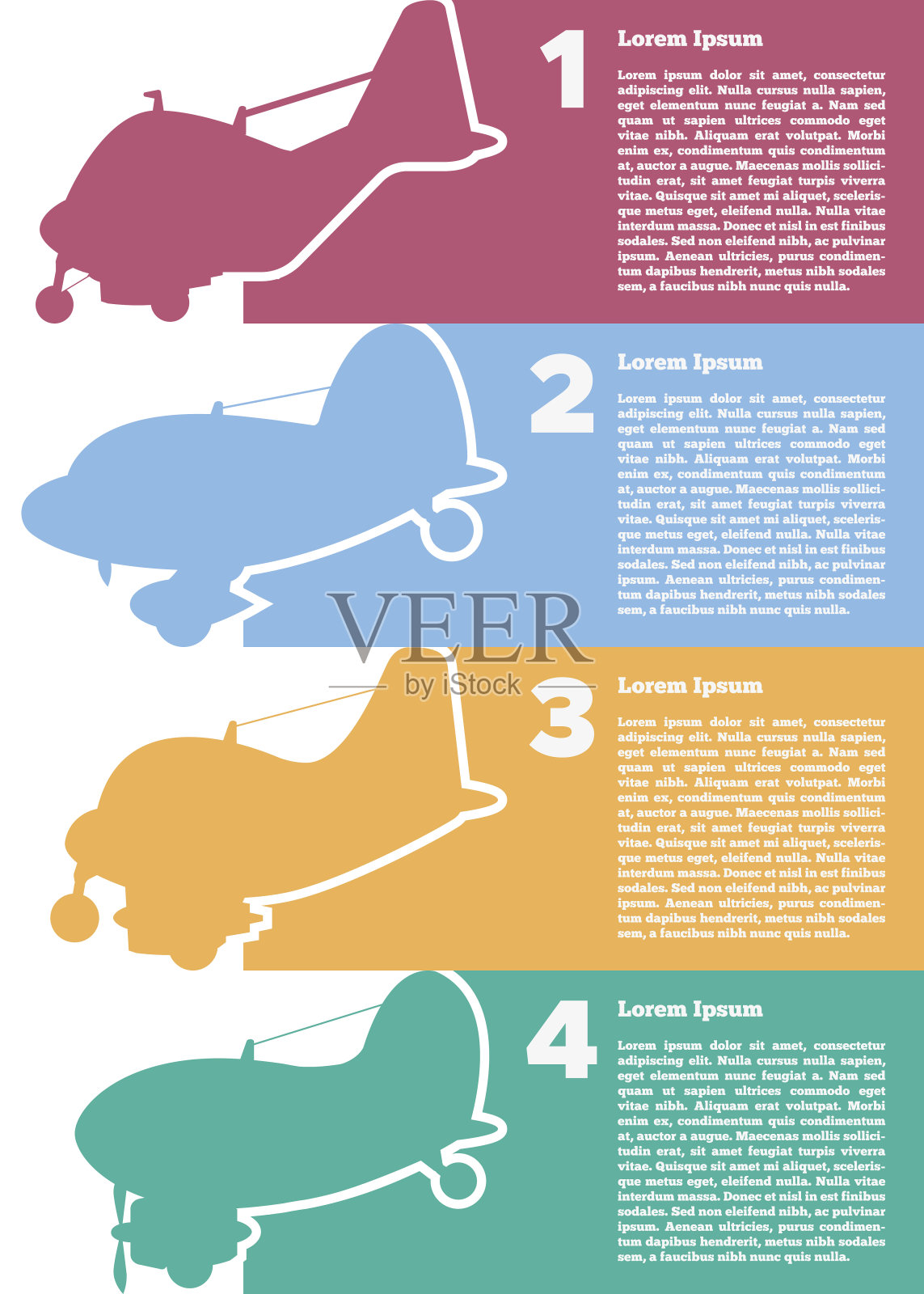 客机的剪影。插画图片素材