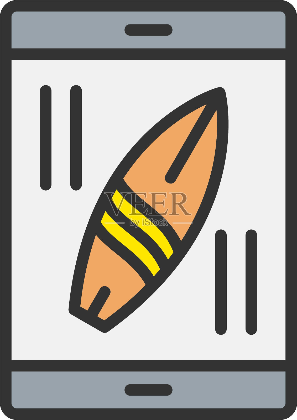 智能手机矢量图标设计插画图片素材