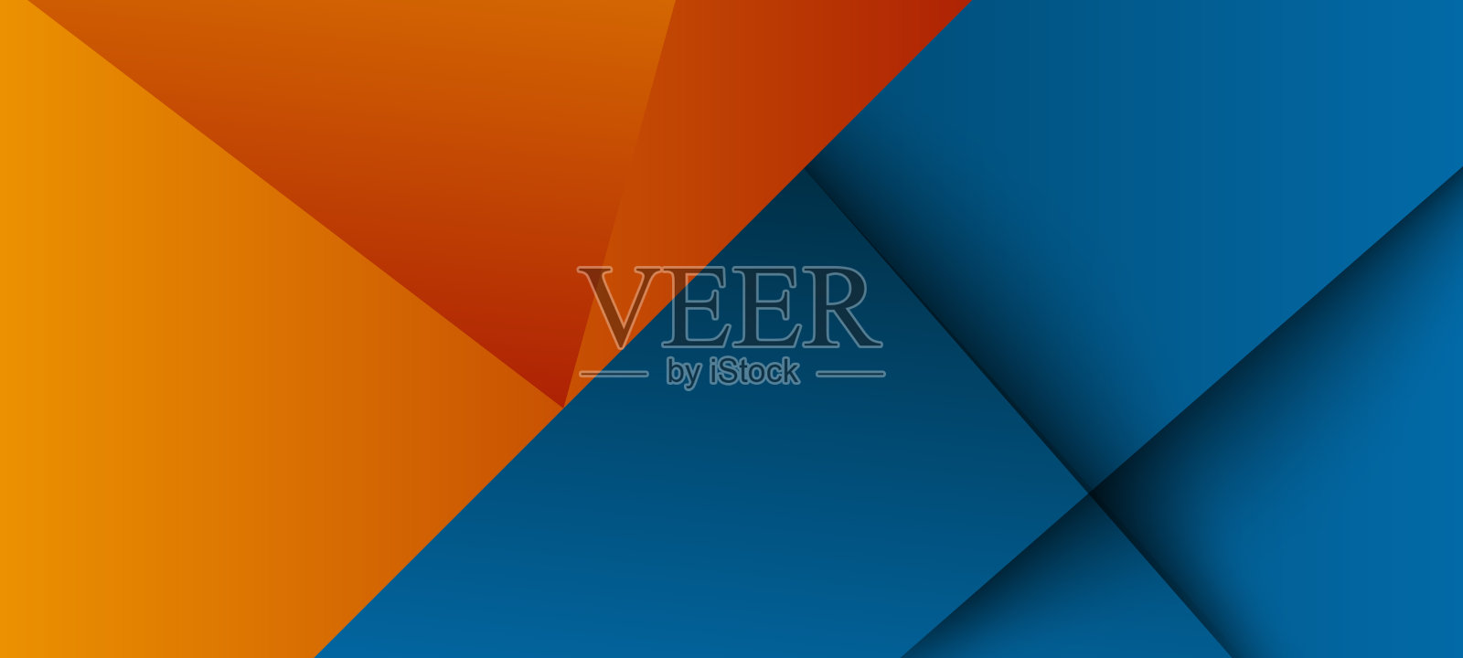 现代蓝色，红色和橙色渐变抽象剪纸业务背景矢量设计，对白色。未来的现代背景设计的业务，演示，广告，横幅，网站，登陆页，壁纸屏幕和更多插画图片素材