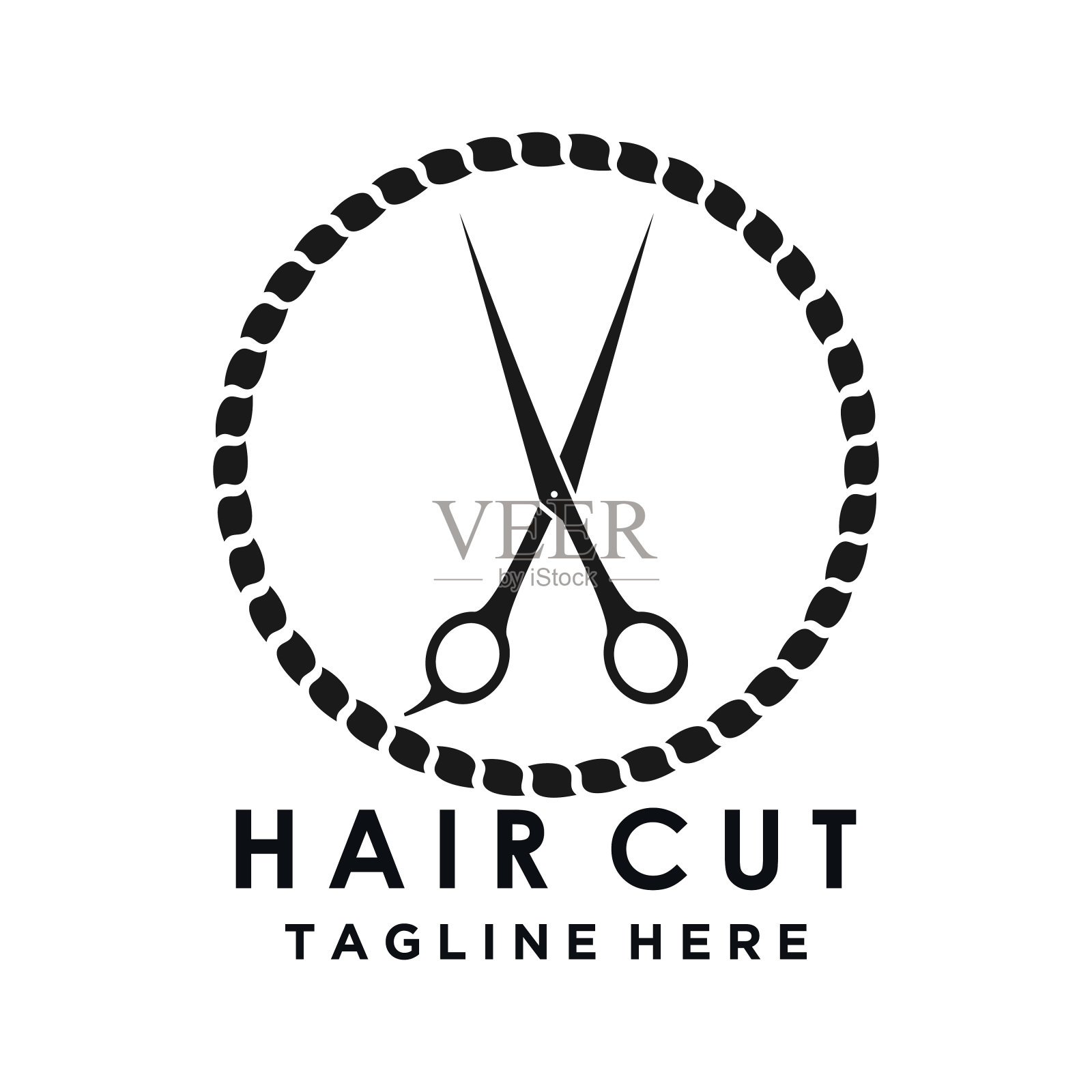 创意理念的美发沙龙插画图片素材