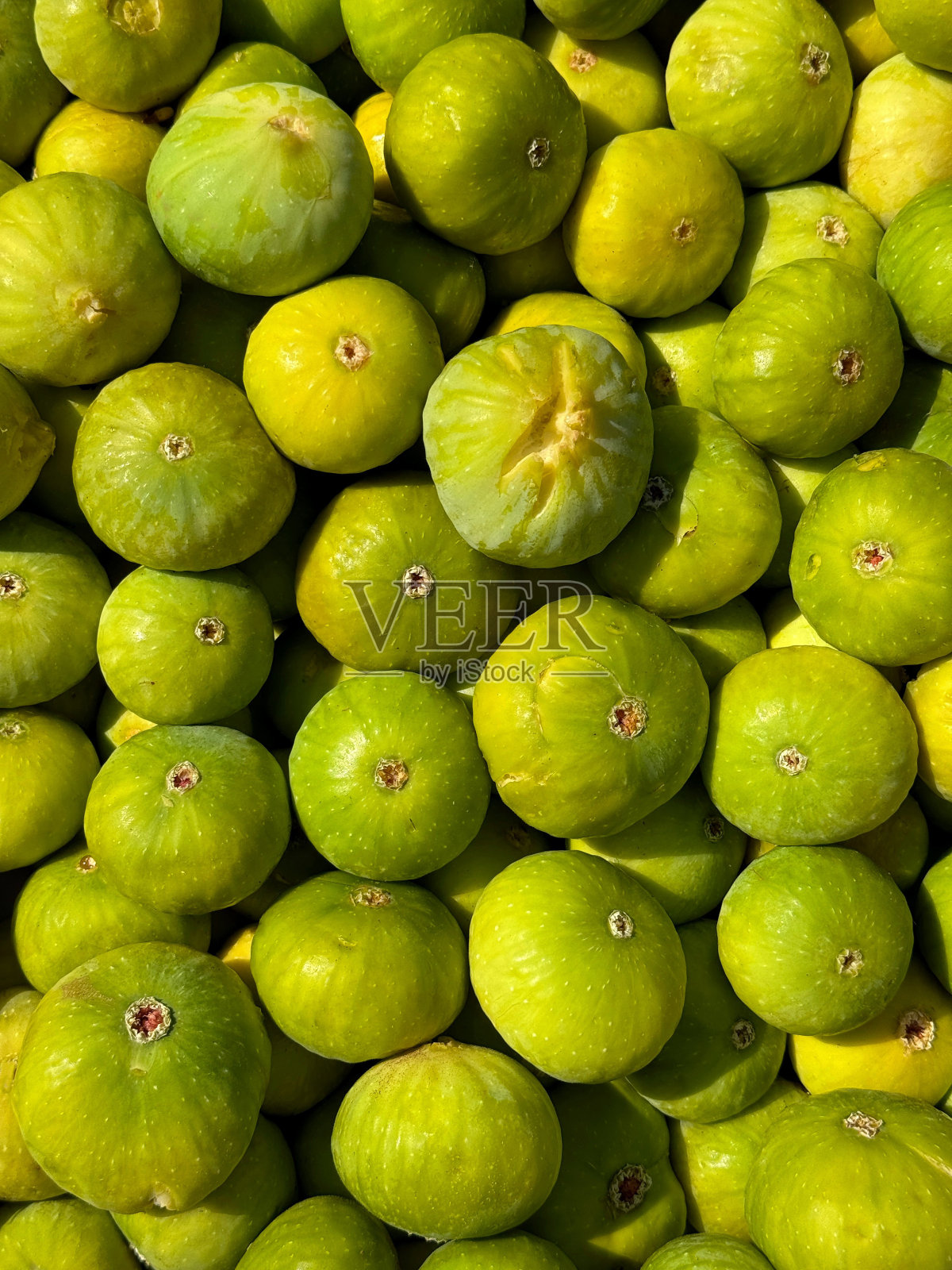 无花果绿色成熟，果实甜美照片摄影图片