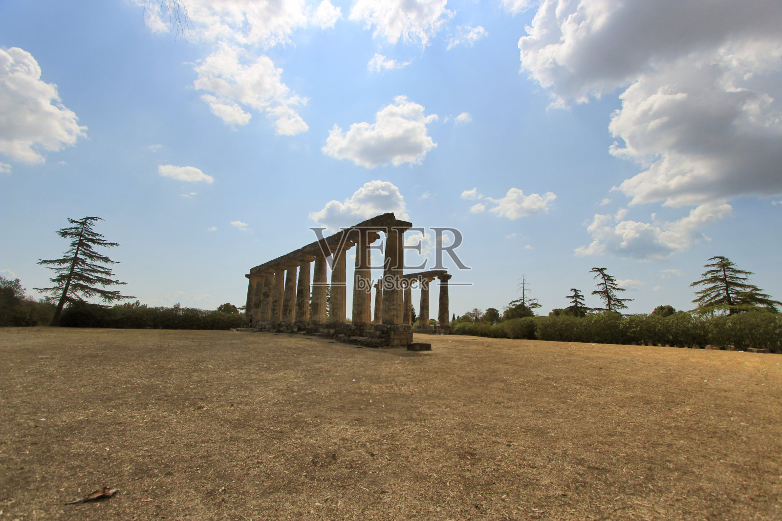 大希腊的赫拉神庙照片摄影图片