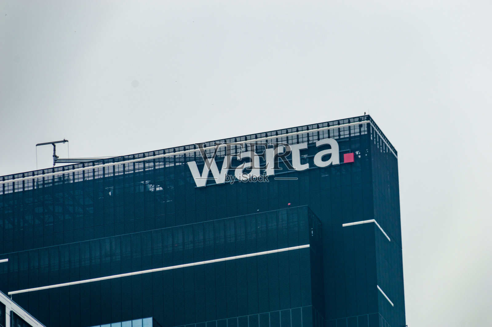 华达保险公司的标志和标志。照片摄影图片