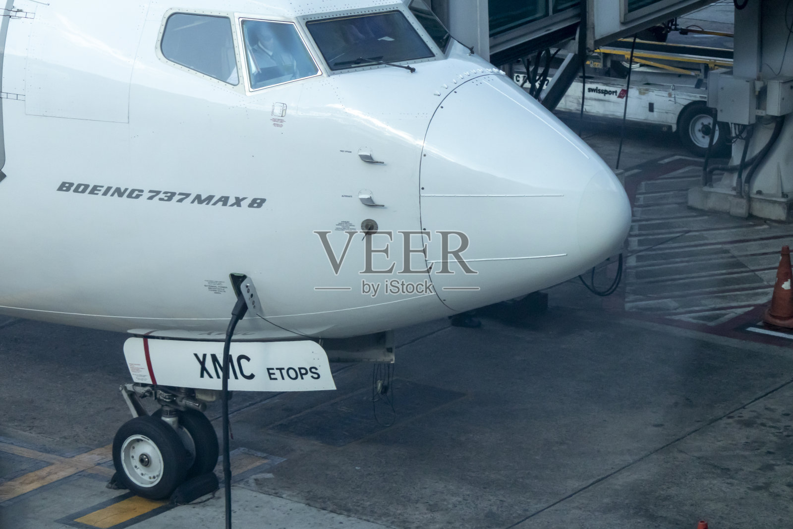 飞机上的ETOPS(增程双引擎操作性能标准)标签照片摄影图片