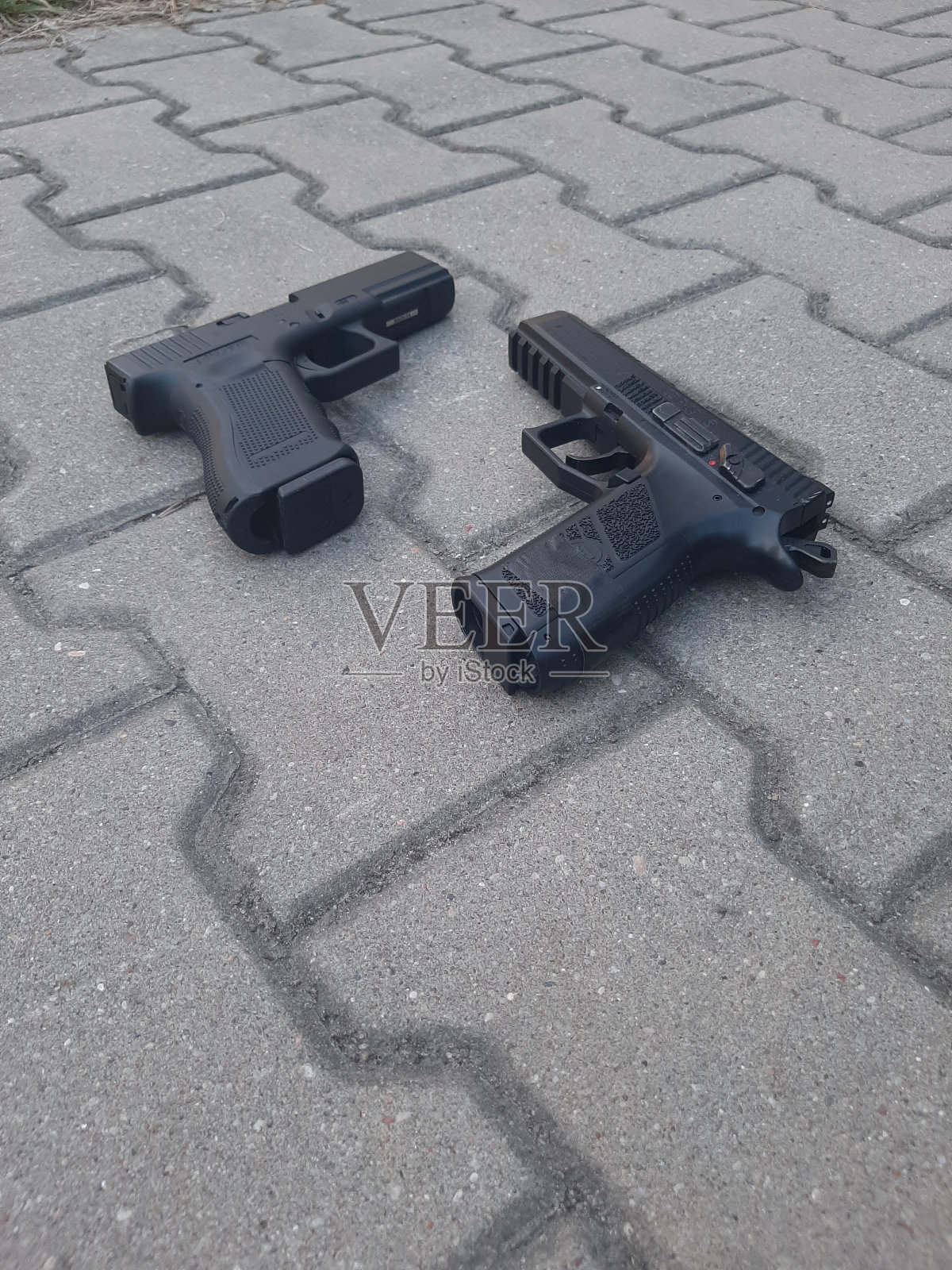 两支手枪照片摄影图片