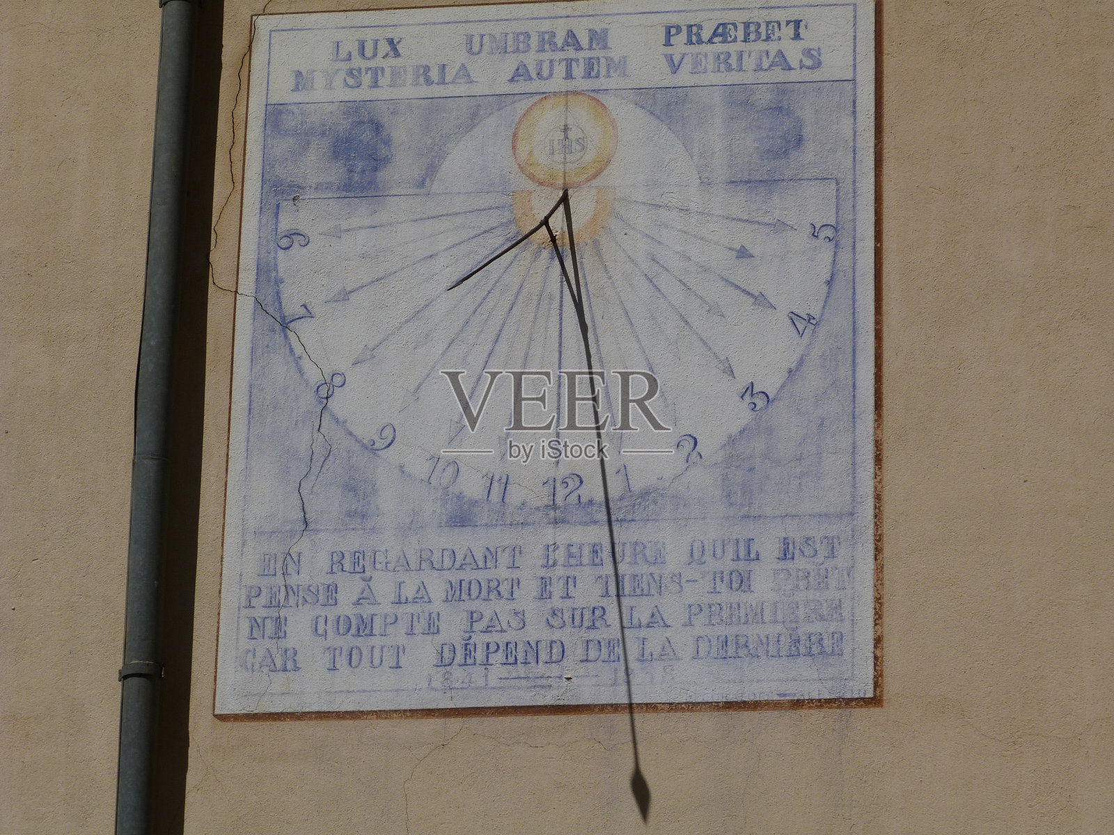 日晷，ch<s:1>多维尔-维耶尔-昂奎拉斯，上阿尔卑斯照片摄影图片