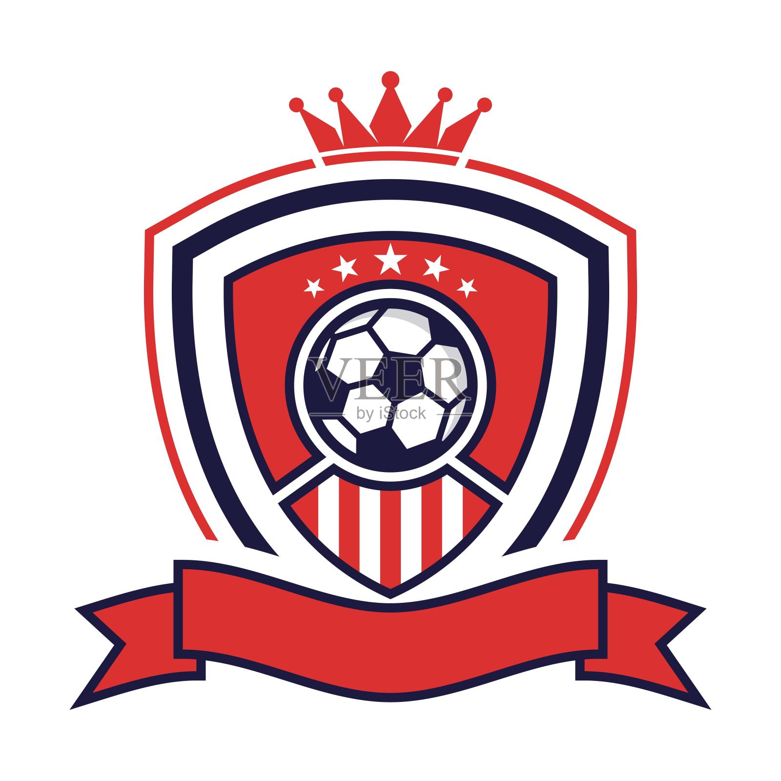 足球俱乐部标志模板图标设计插画图片素材