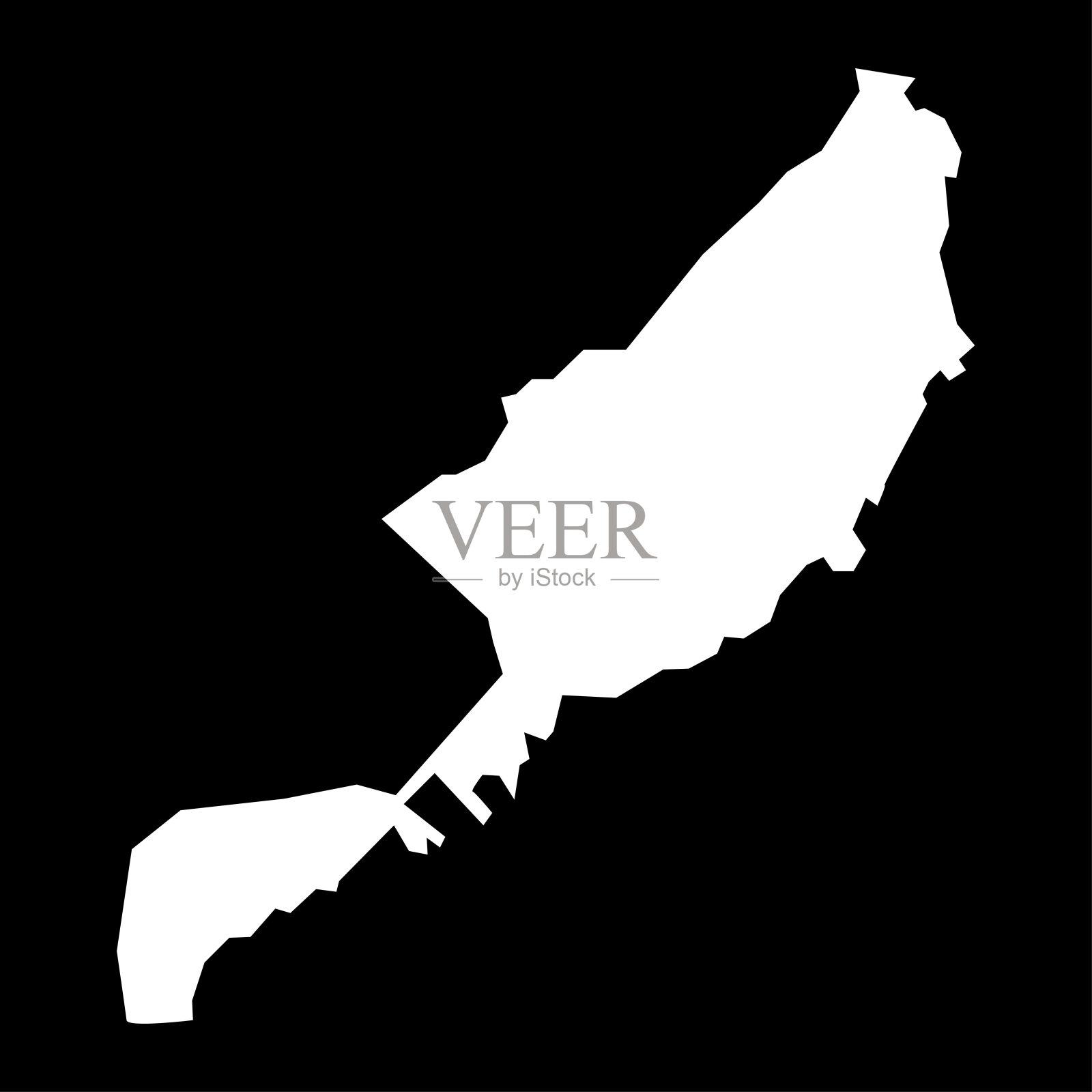 埃及卢克索省行政区划地图矢量图插画图片素材