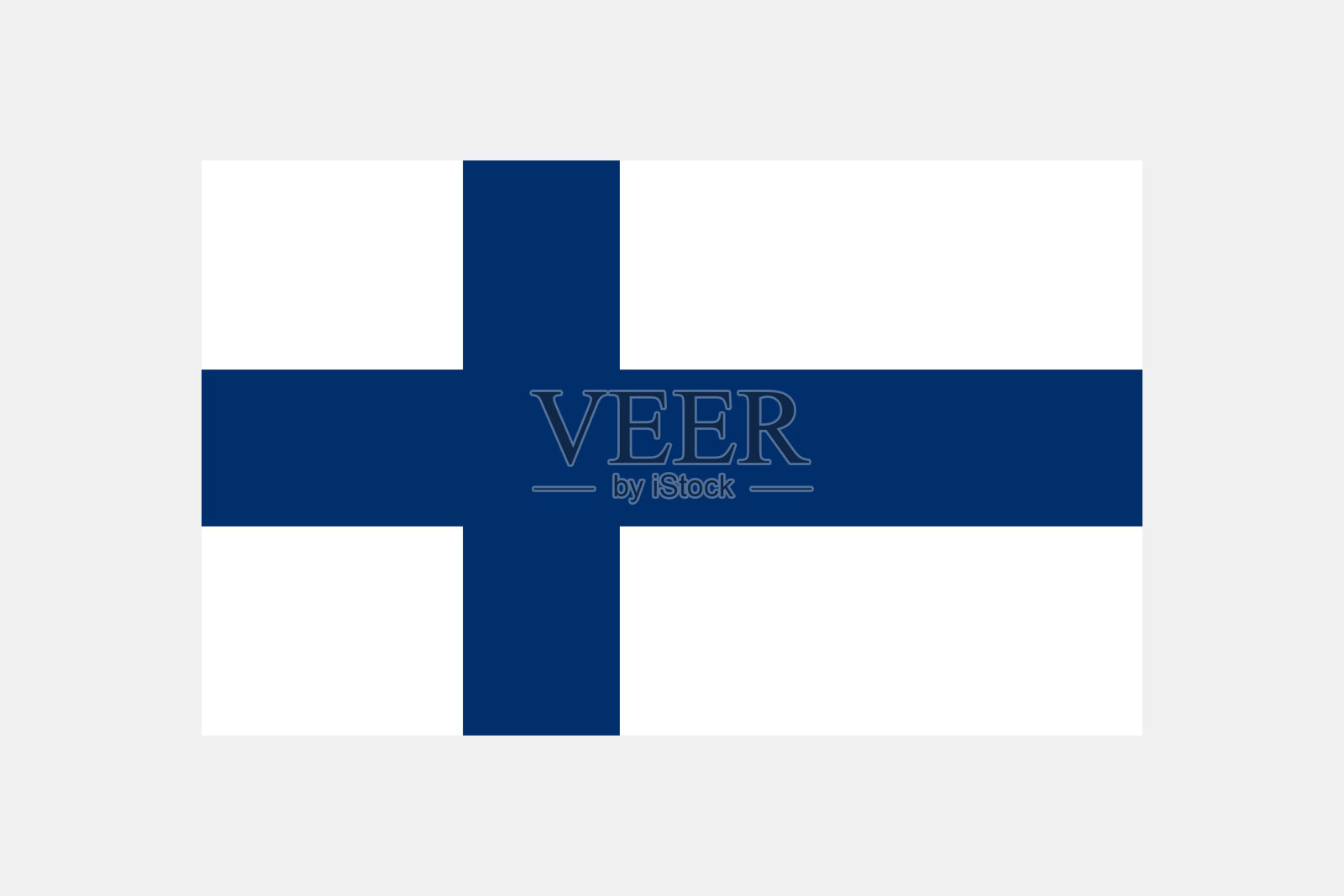 芬兰国旗的原始颜色和比例插画图片素材