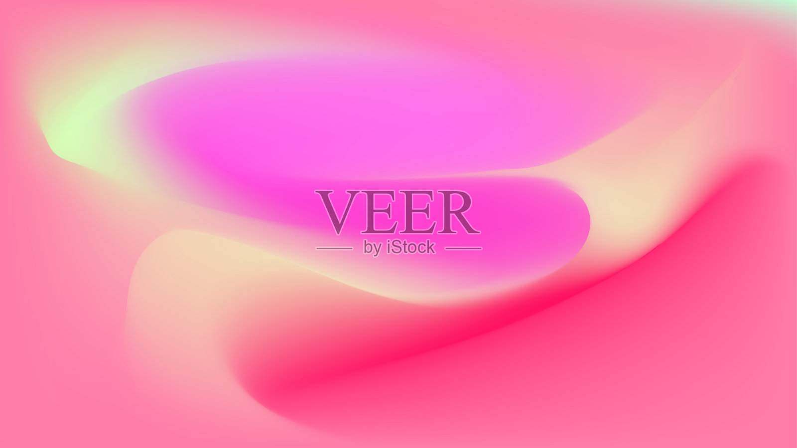 波浪梯度粉红色抽象背景。插画图片素材
