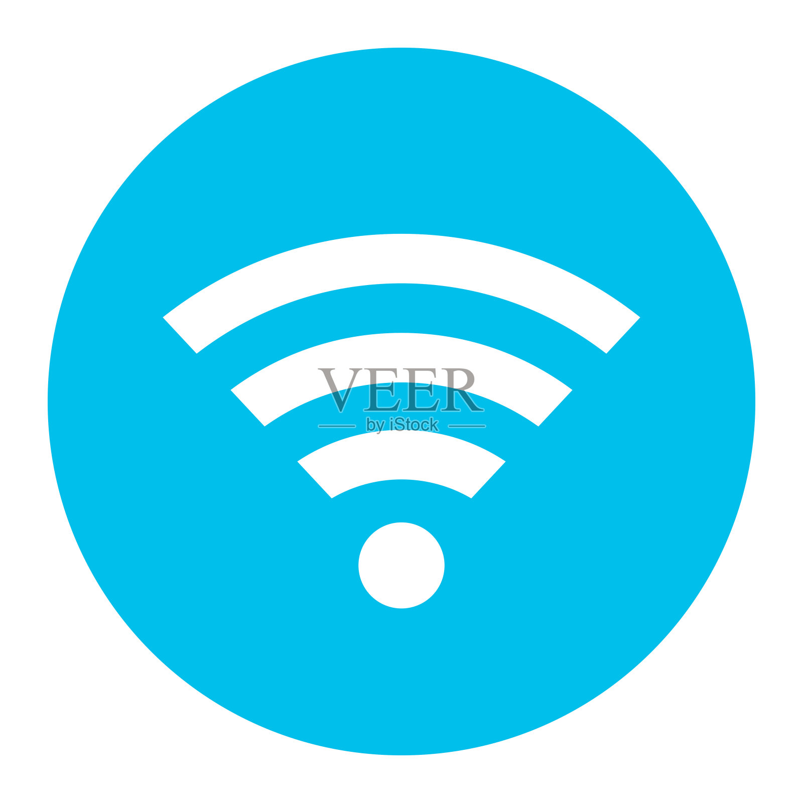 公共免费互联网连接矢量标志插画图片素材