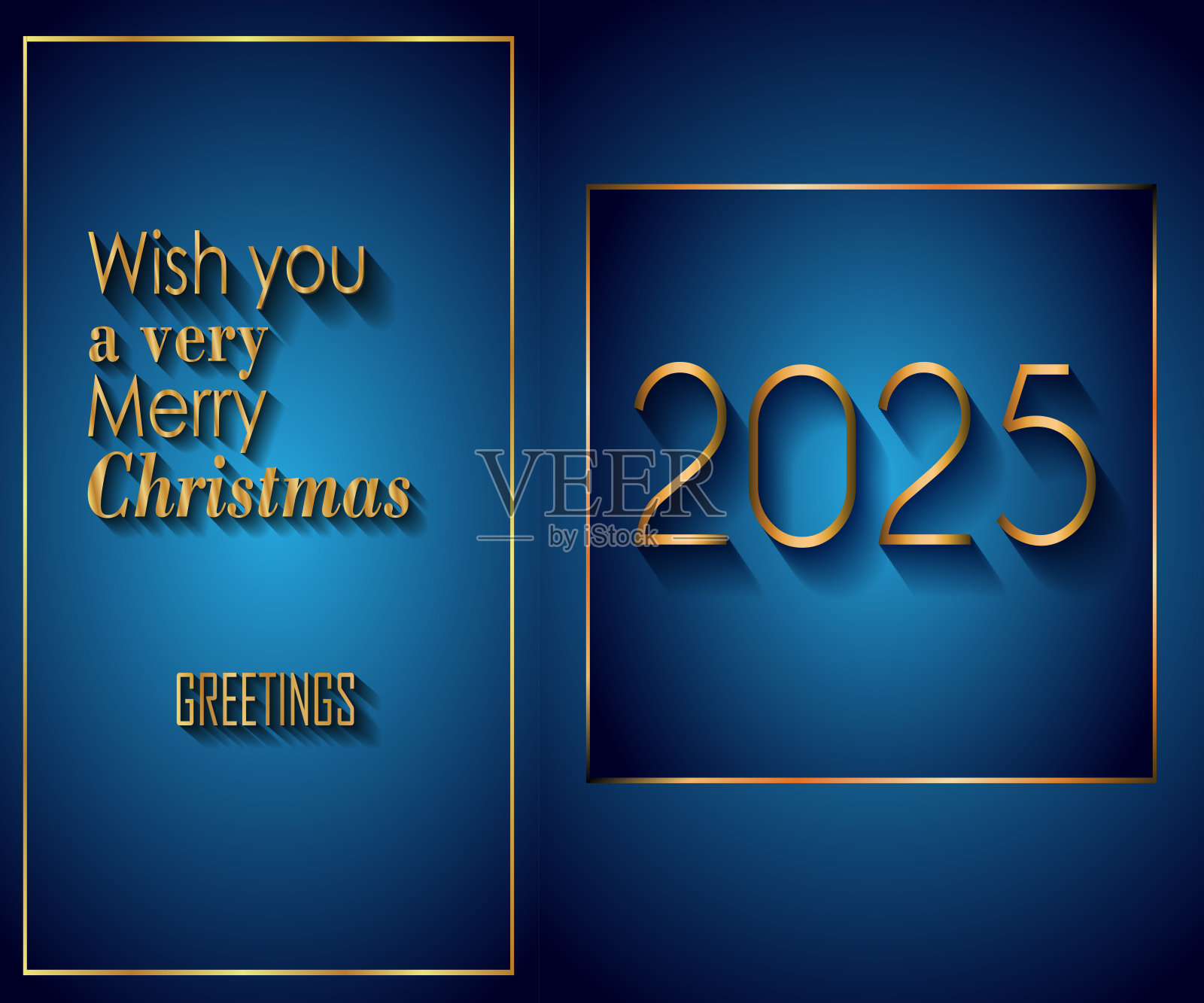 2025圣诞快乐的背景为您的季节邀请，节日海报，贺卡。插画图片素材