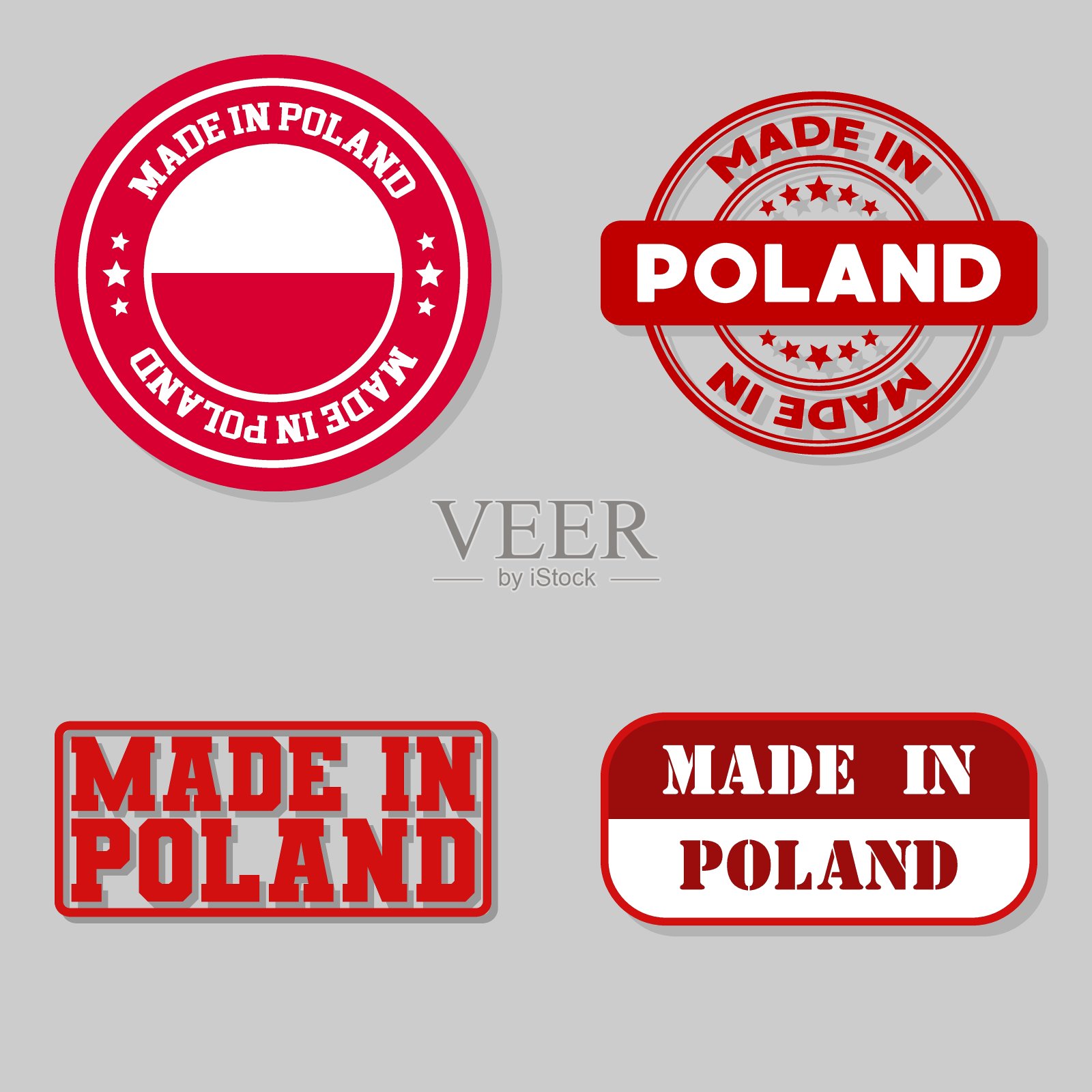 一套波兰邮票插画图片素材