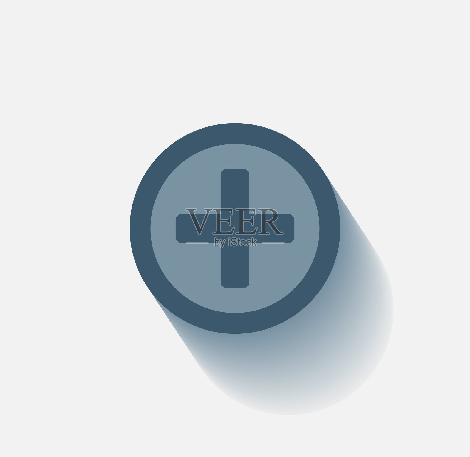 矢量深色图标与阴影在浅色背景插画图片素材