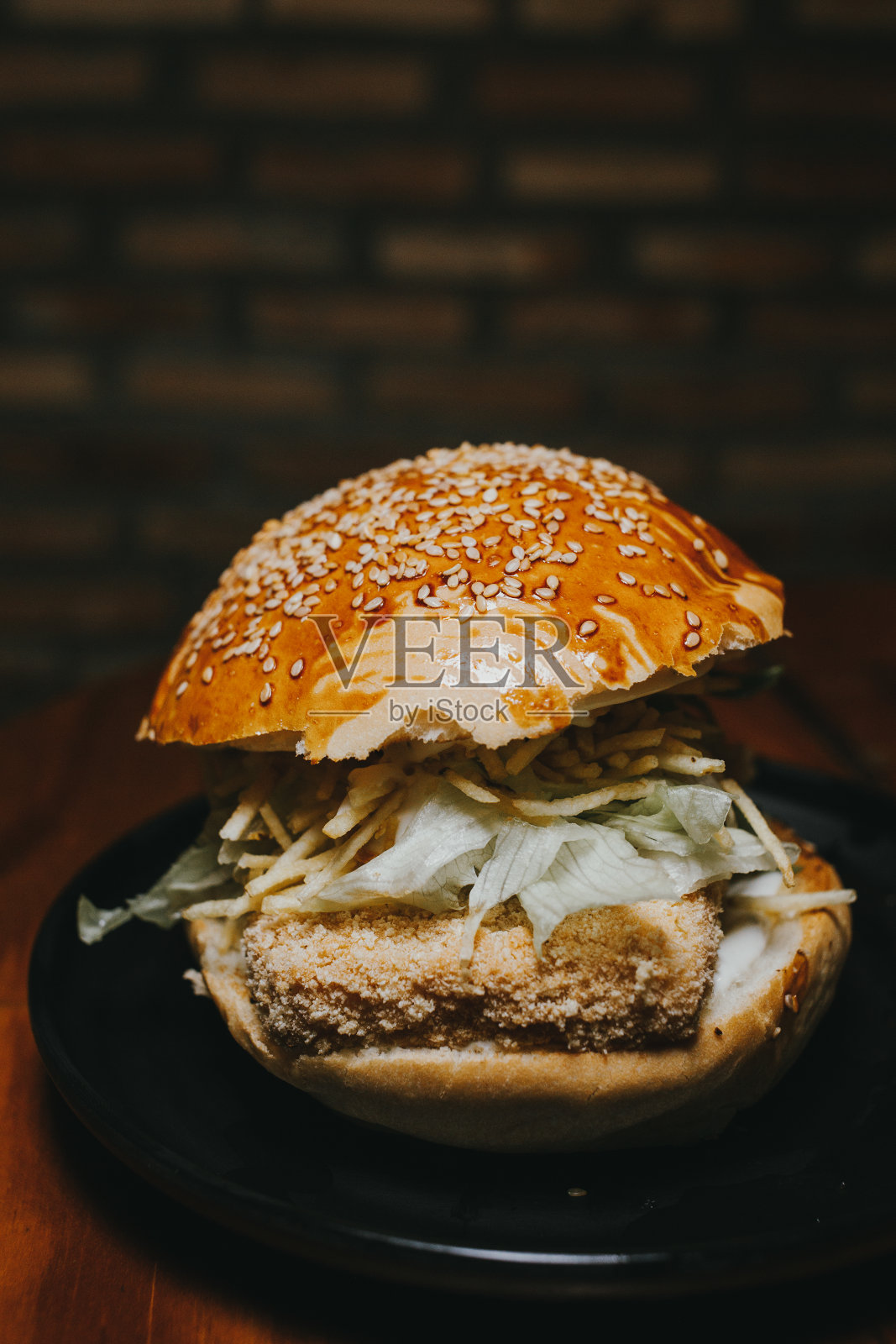 美味的汉堡照片摄影图片