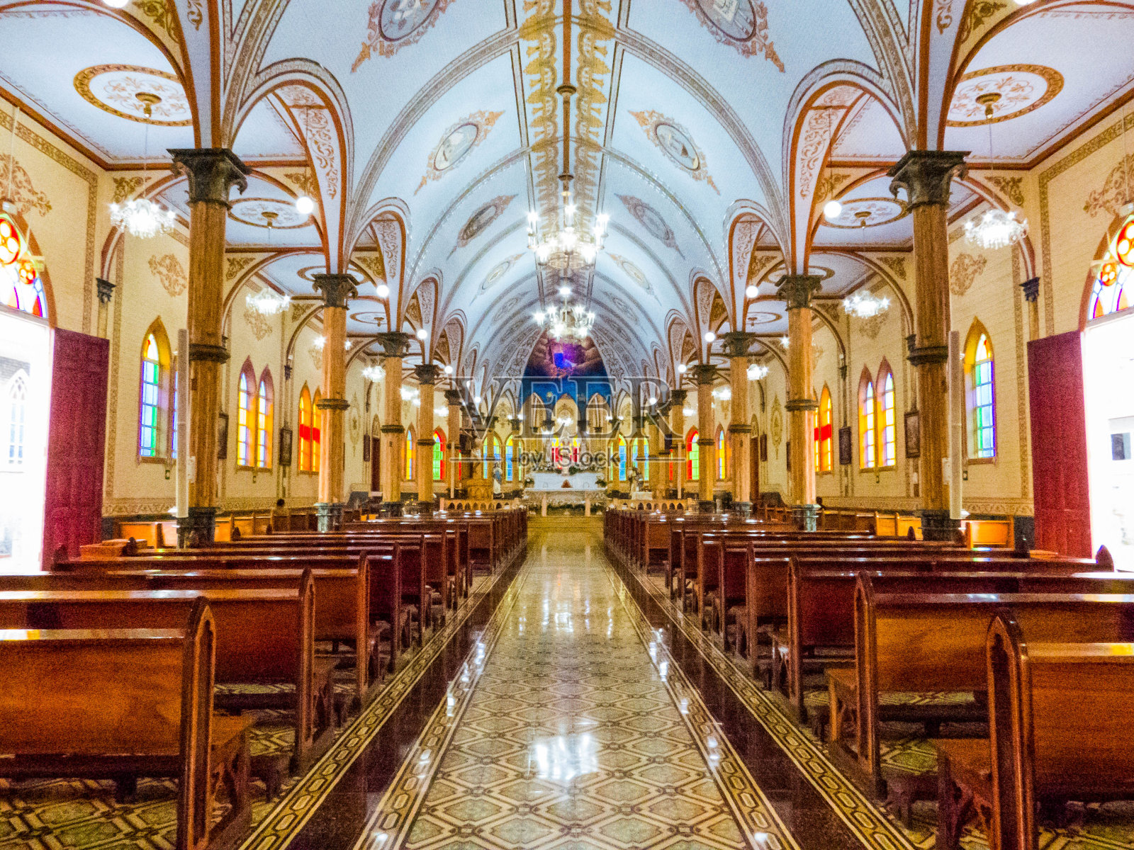 圣拉斐尔大天使教区，萨塞罗，哥斯达黎加照片摄影图片