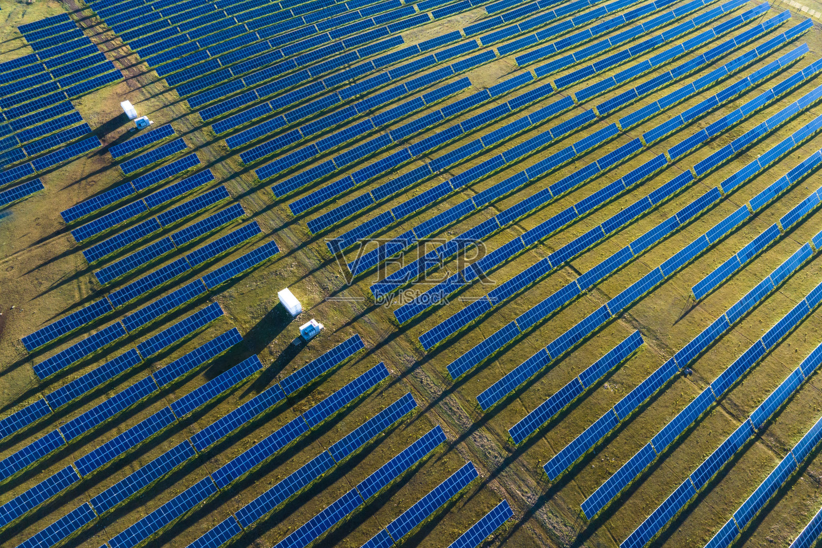 太阳能发电站的视图照片摄影图片