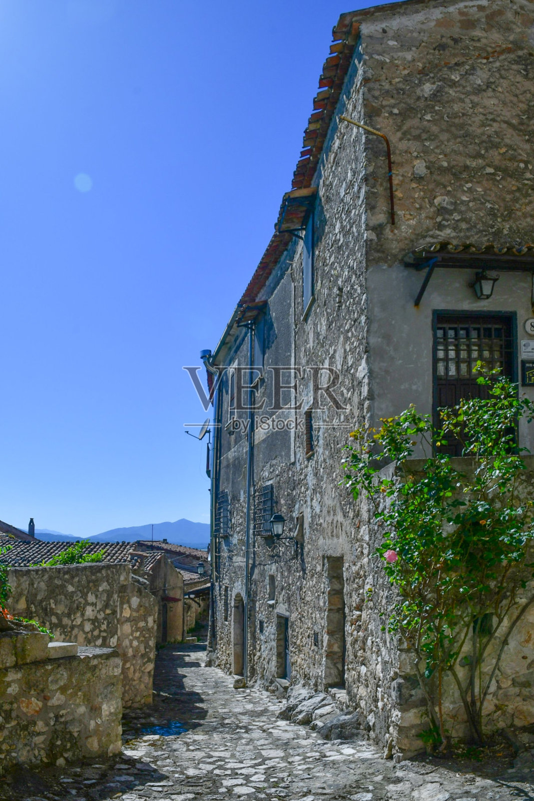 意大利坎帕尼亚的瓦伊拉诺帕特罗纳村。照片摄影图片