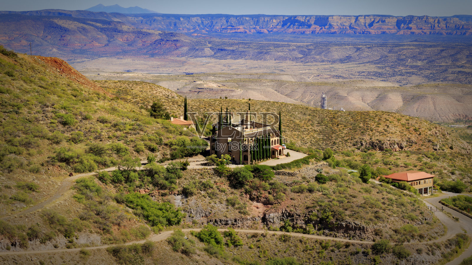 亚利桑那州杰罗姆的小雏菊酒店的遗迹照片摄影图片