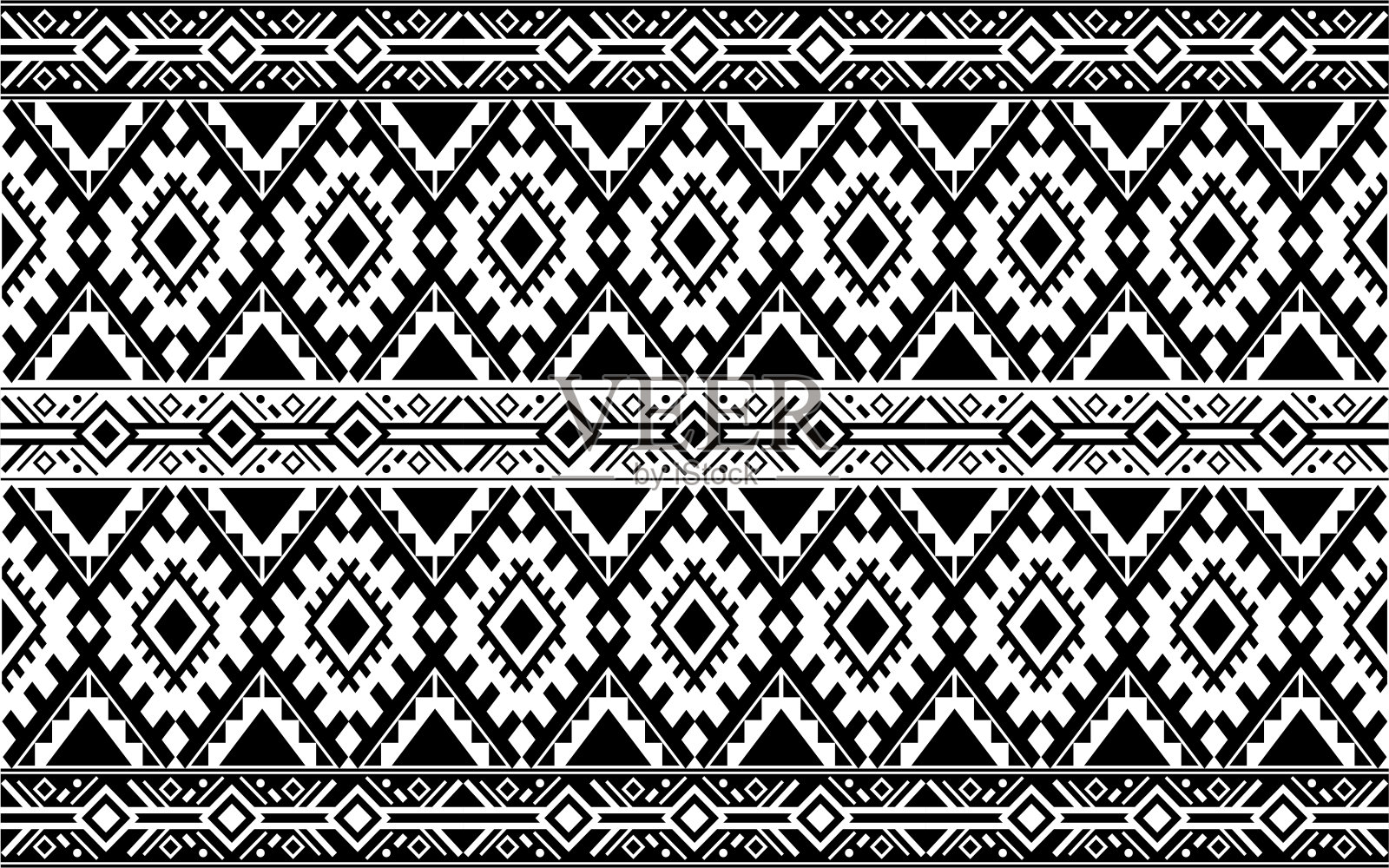 民族部落主题重复图案插画图片素材