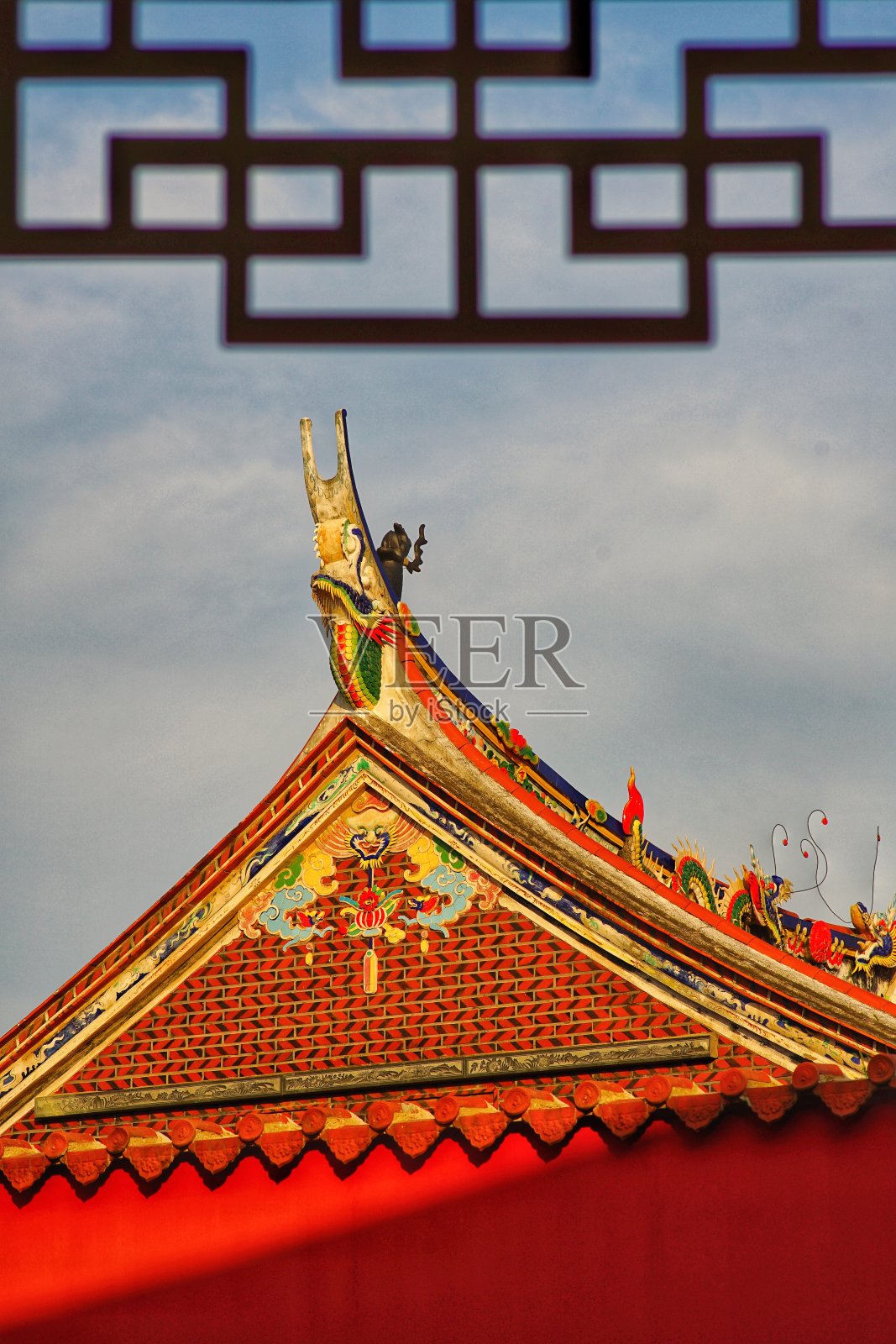 泉州传统中式屋顶照片摄影图片