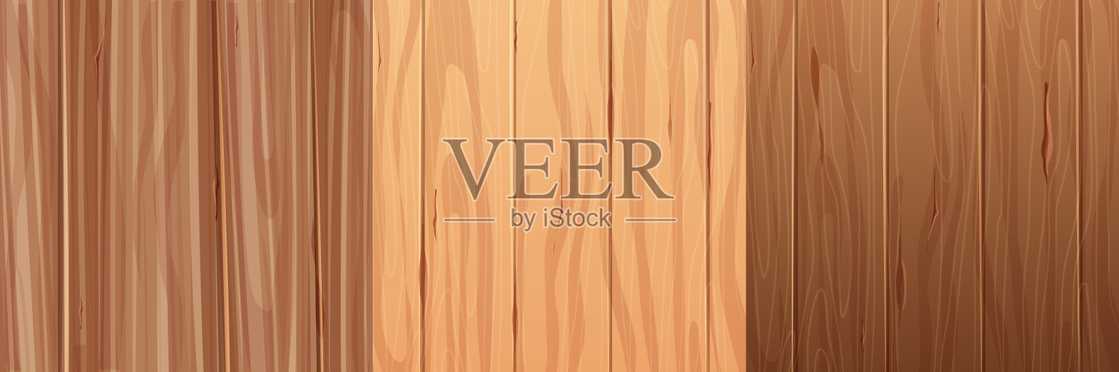 木材年轮纹理顶视图表面。木材、木板或镶板。树干天然木材印章。。矢量图插画图片素材